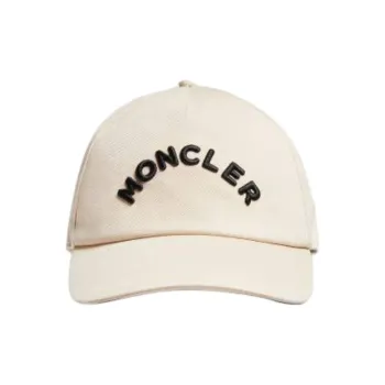 Moncler Cotton Baseball Caps Men's White