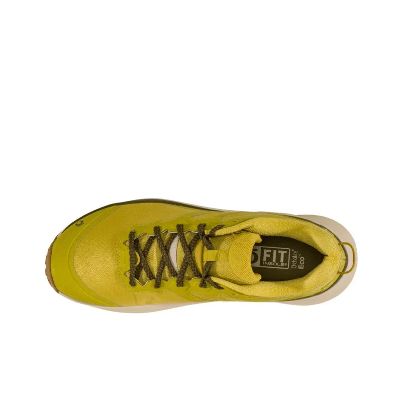 Oboz Footwear Katabatic Wind Cushioned Slip-Resistant Low-Top Outdoor Shoes Men's Yellow Green-3