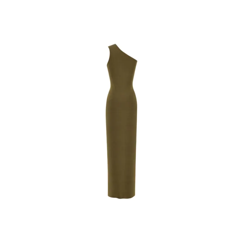 SAINT LAURENT One Shoulder Maxi Dress-1