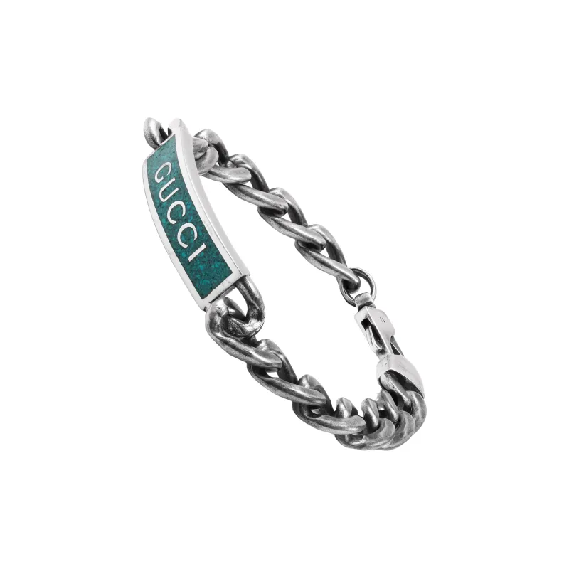 GUCCI Logo Plaque Bracelet-1