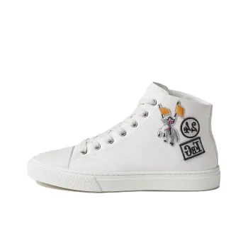 HERMES Illico High Top Skateboard Shoes Women's White