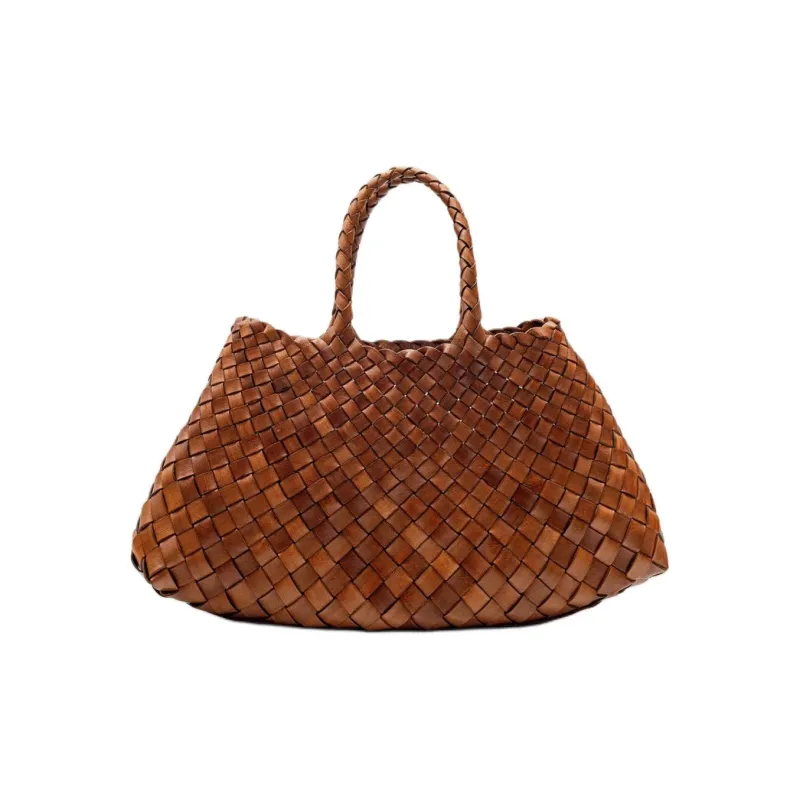 Dragon Diffusion Calfskin Tote Bag, Shopping Bag, Shoulder Bag, Handbag Trumpets Women's Tan-0