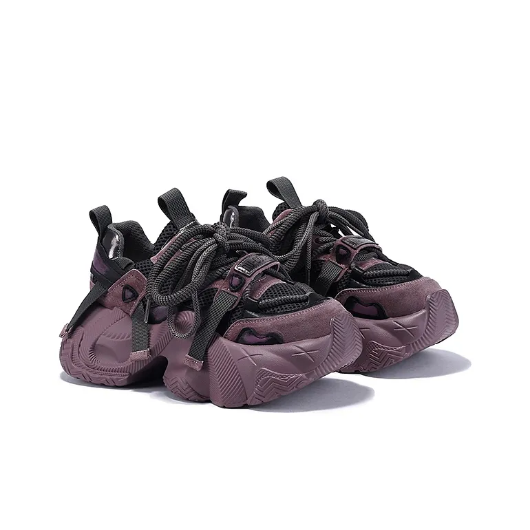 SELAIYA Anti Slip And Wear Resistant Height Increasing Low Top Chunky Sneakers Women's-6
