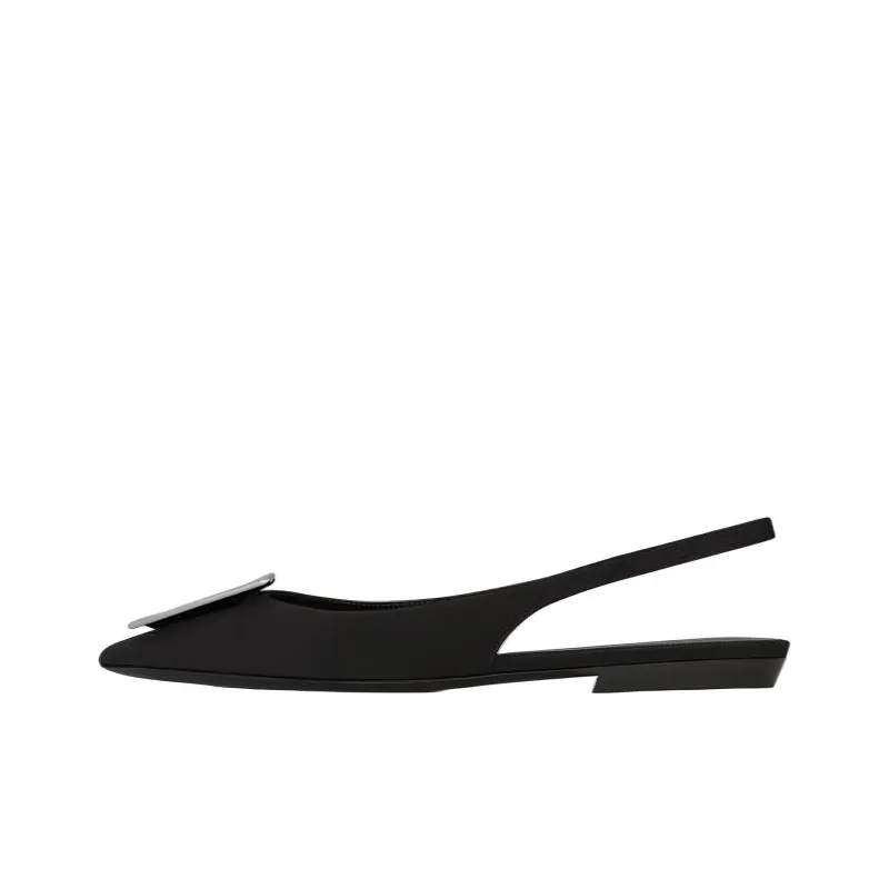 SAINT LAURENT Maxine Slingback Ballerina Shoes-0