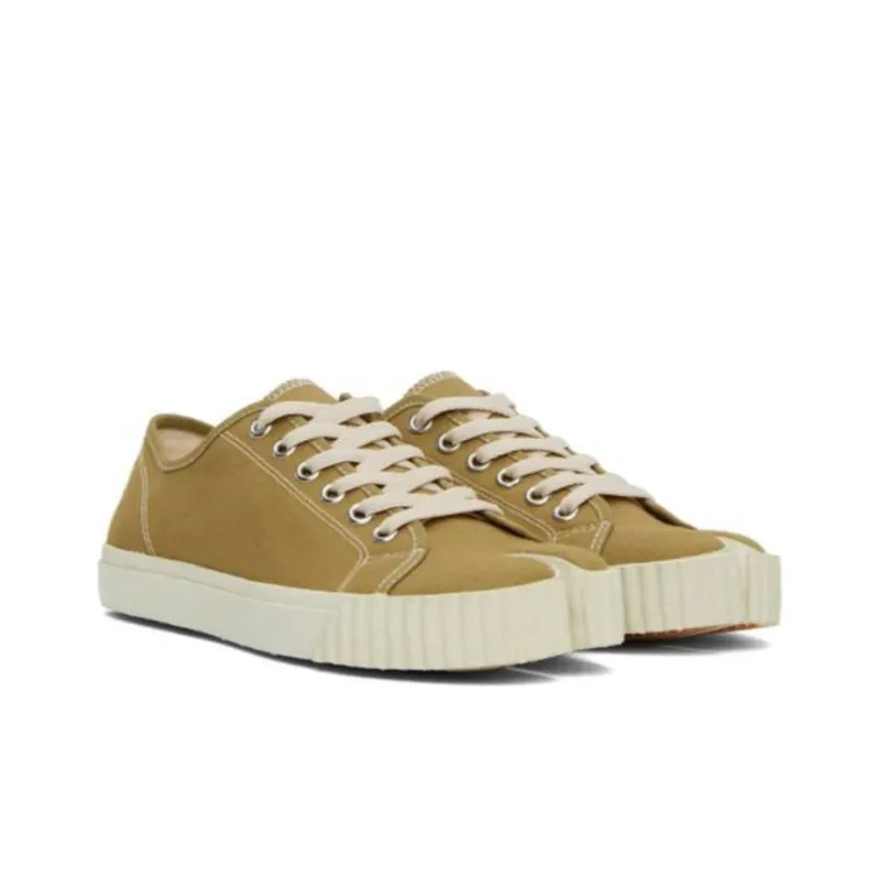 Maison Margiela Tabi Low Top Skateboard Shoes Women's Yellow Green-3