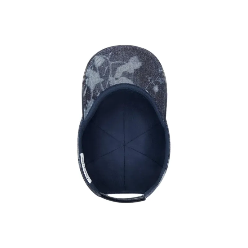 DIOR Cotton Baseball Caps Women's Dark Blue-3