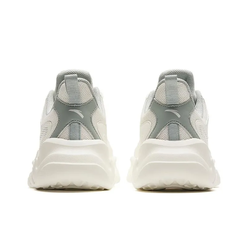 Anta Shock Absorbers With Slip Resistant Features Low Top Casual Shoes Women's White Green-3