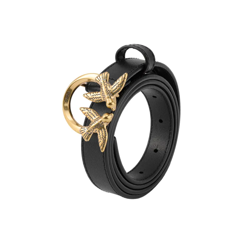 PINKO Love Bird Plaque Buckle Belt-2