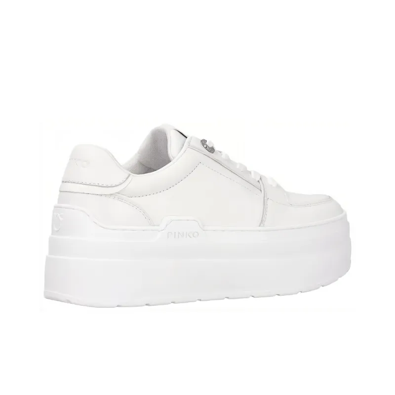PINKO Greta Love Birds-logo Platform Sneakers-4