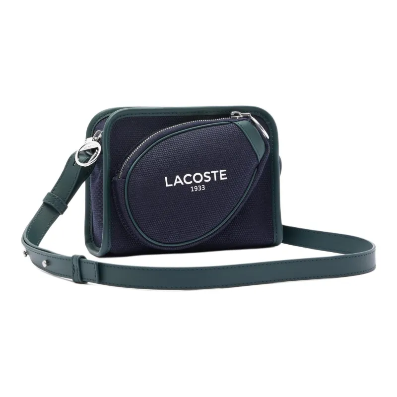 LACOSTE Cotton Crossbody Bag Shoulder Bag Unisex Blue-1