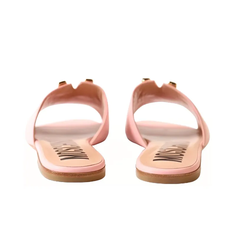 MOSCHINO Slide Slippers Women's Pink-4