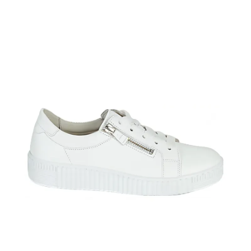 Gabor Low Top Skateboard Shoes Women's White-1