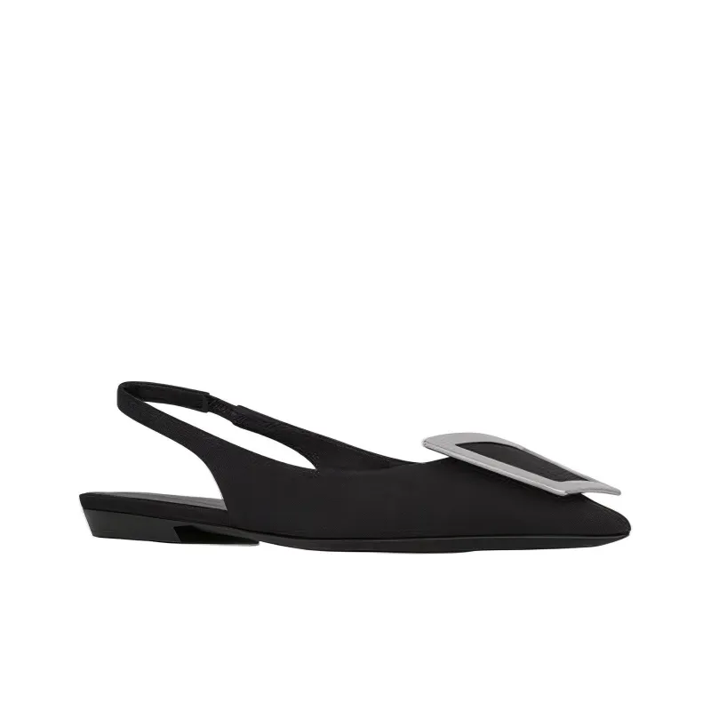 SAINT LAURENT Maxine Slingback Ballerina Shoes-2