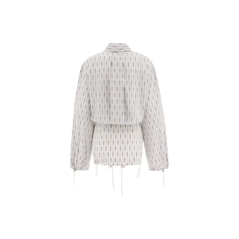 The Attico Striped Shirt Dress-1