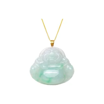 Clear Snow Bean Type Jadeite Pendants Unisex