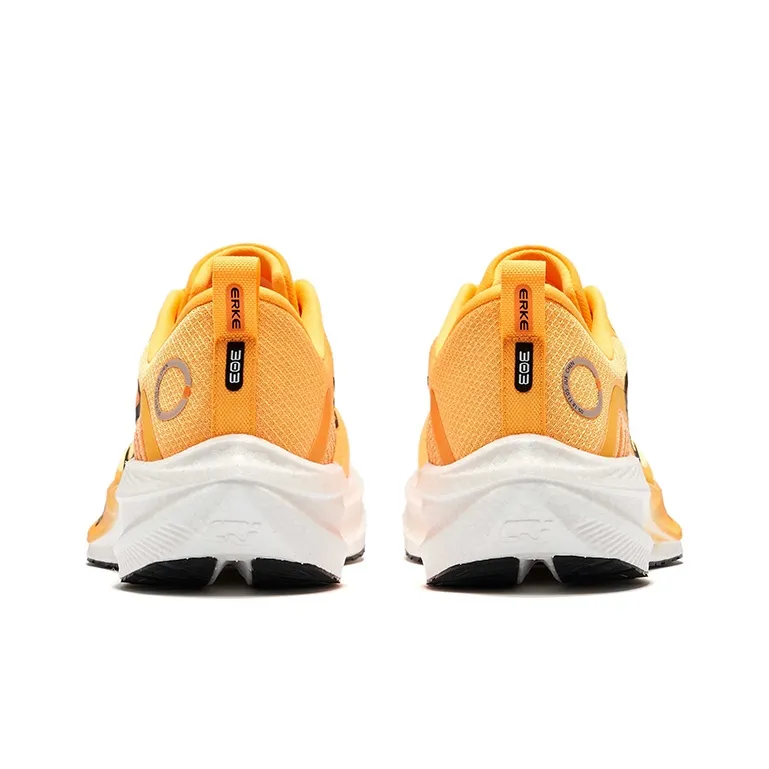 Erke Dust 3.0 Anti-Slip And Wear-Resistant Cushioning Rebound Low-Top Running Shoes Men's Fluorescent Sweet Orange-3