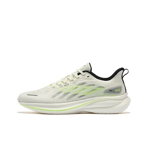Erke Cushioning Lightweight Low Top running instagram Shoes Men's White Green Black