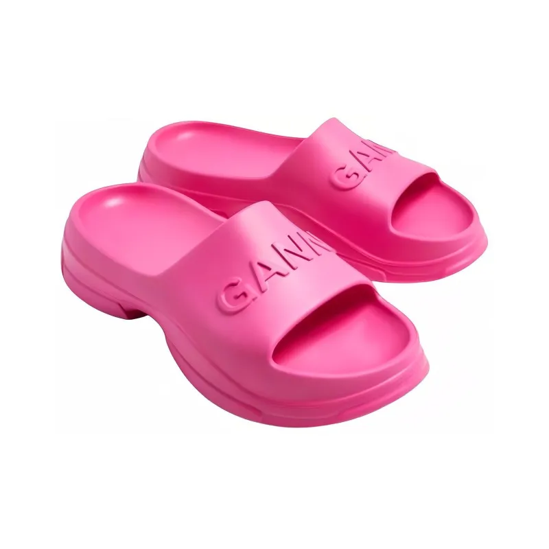 GANNI Abrasion Resistant Slide Slippers Women's Pink-2