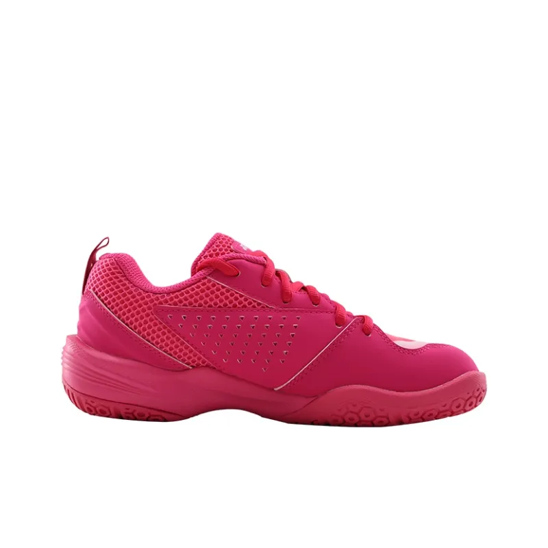 YONEX Cushioned Slip Resistant Breathable Moisture Wicking Coverage Low Top Badminton Shoes Unisex Peach Red-1