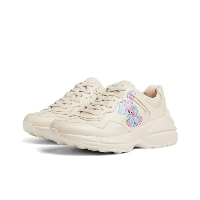 GUCCI Low Top Casual Shoes Women's Beige-2