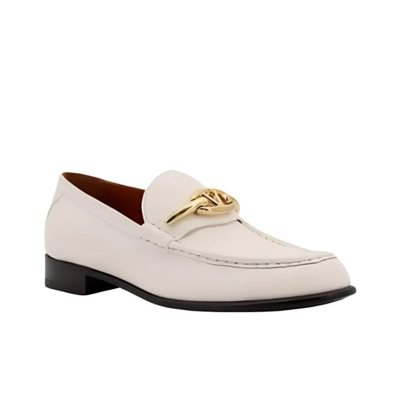 Valentino VLogo Plaque Slip On Loafers Women's-3