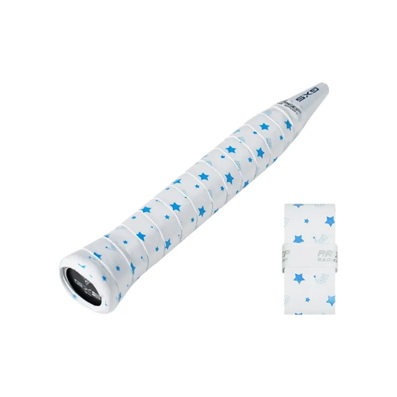 P.R IND Badminton Grip Tape Stars Blue Polyurethane PU Thin-0