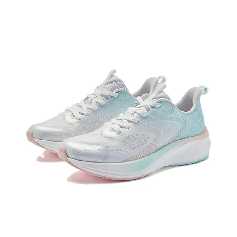 QIAODAN Rapid LITE Running Shoes Women's Low Top White Blue-2