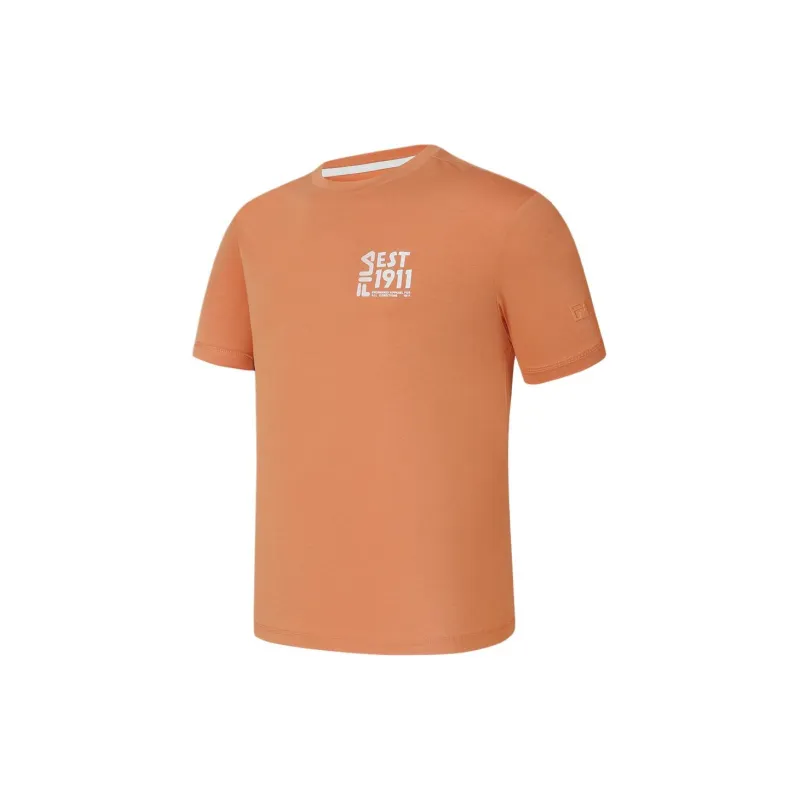 FILA T Shirts Men Coral Gold-2
