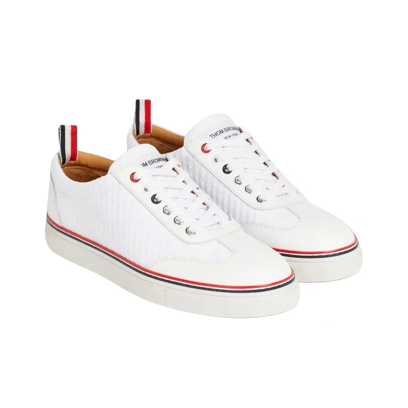THOM BROWNE· Low Top Skateboard Shoes Women's White-2