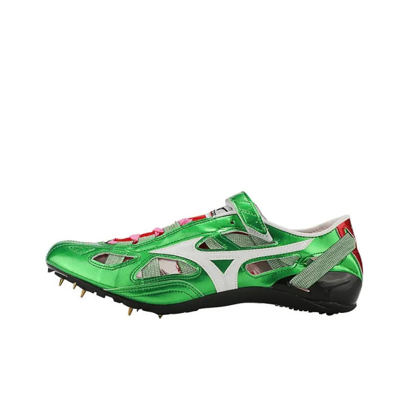 Mizuno Cushioning Anti-Slip And Wear-Resistant Running Shoes Unisex Green Black-0