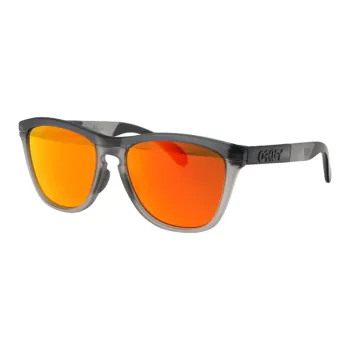 Oakley Acetate Irregular Shape Sunglasses Men's Gray