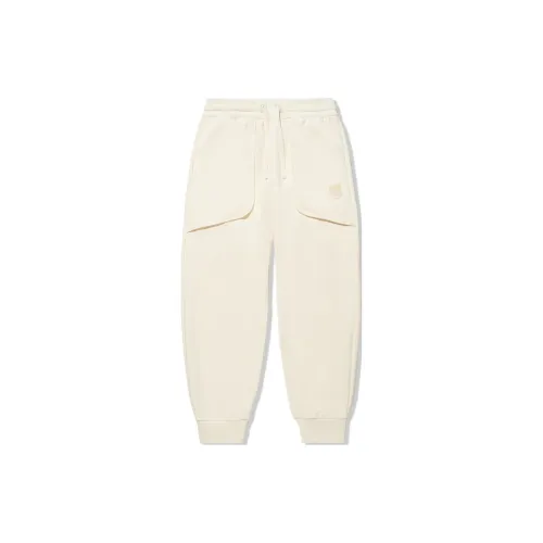 LiNing Li Ning X Jackie Chan Co-branded Kung Fu Series Knitted Sweatpants Men Papyrus White