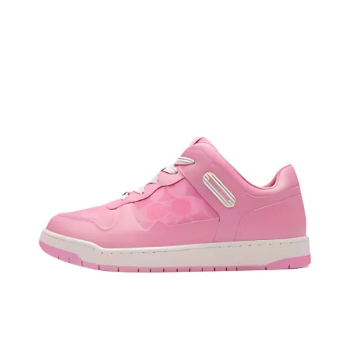 COACH C201 Skateboard Shoes Women's Low-Top Pink