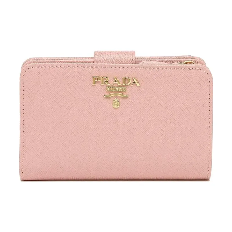 PRADA Leather Wallet Women's Pink-0