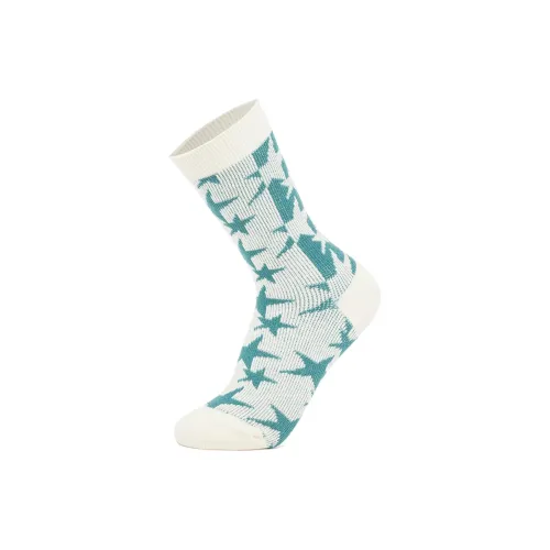LiNing Mid Calf Socks Unisex 1 Pack Green &