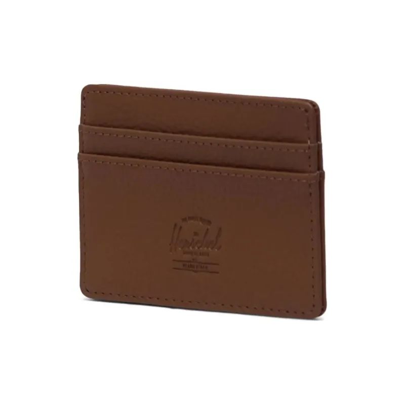 Herschel Pure Vegan Leather Card Holder Unisex Saddle Brown-1