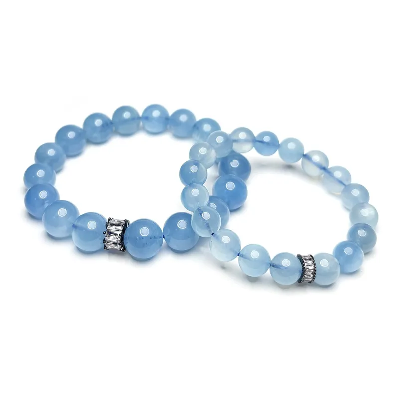 MOUNTAINS AND MANS Aquamarine Bracelets Unisex-8
