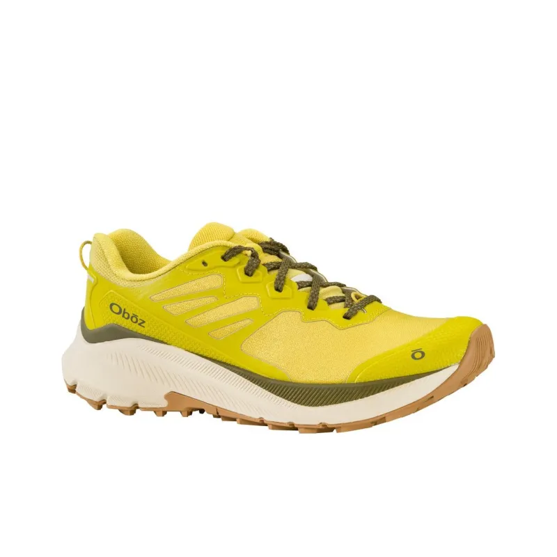 Oboz Footwear Katabatic Wind Cushioned Slip-Resistant Low-Top Outdoor Shoes Men's Yellow Green-2