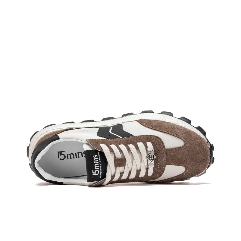 15 MINS Casual Shoes Men Low Top Camel-3