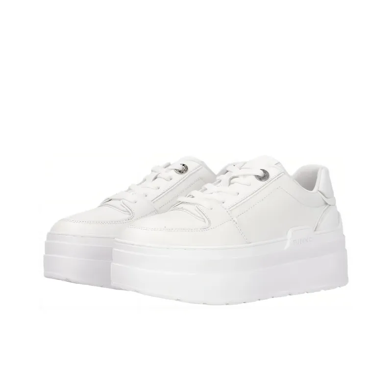 PINKO Greta Love Birds-logo Platform Sneakers-3