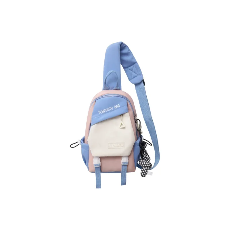 NIGEER Nylon Sling Bag Backpack Shoulder Bag Crossbody Bag Regular Unisex Black/Khaki/Pink/Red-4