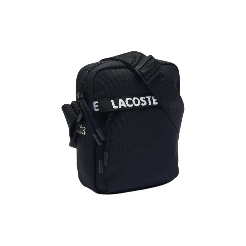 LACOSTE Recycled Polyester Camera Bag Shoulder Bag Crossbody Bag Regular Men's Black-1