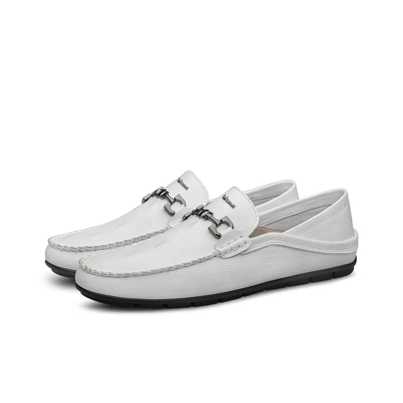 Wen Nai Beanie Shoes Men's White-3