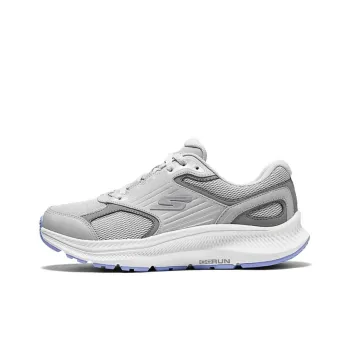 Skechers Anti Slip Wear Resistant Low Top Running Shoes Women's Gray Purple