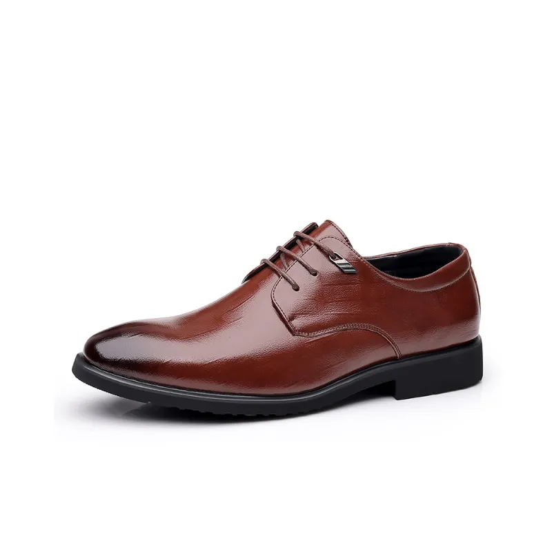 Batotem Dress Shoes Men Low Top Black Brown-4