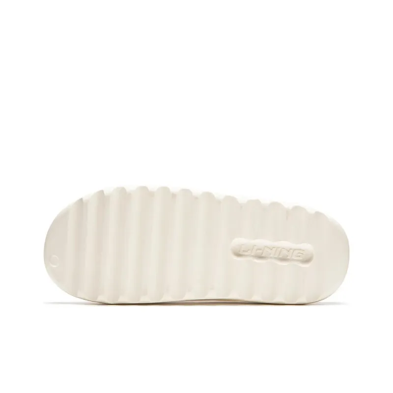 LiNing SOFT Slippers Slide Slippers Unisex Ecru-5