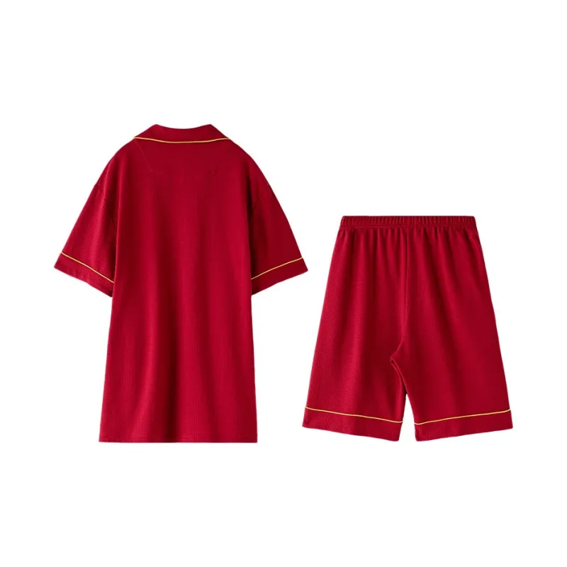 DAMOS·LOVE Pajama Set Summer Men's Red-1