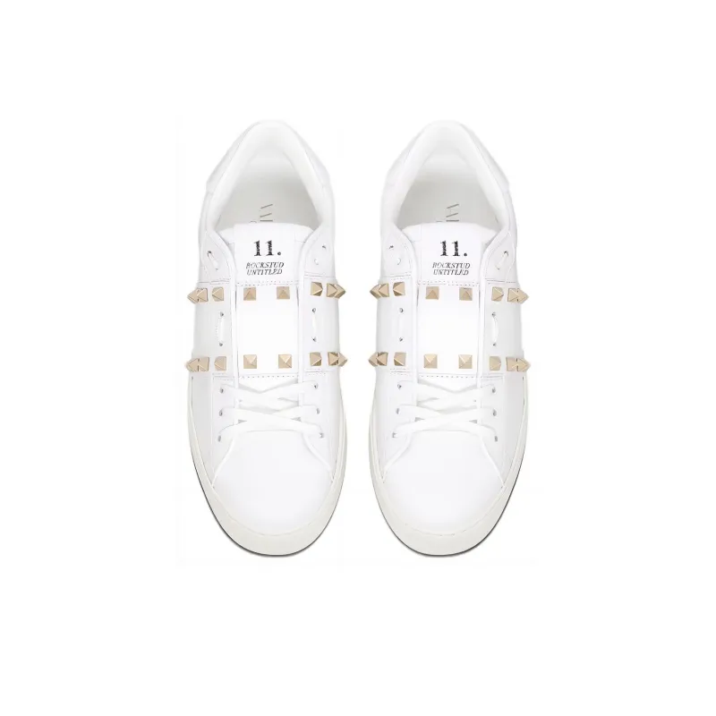 Valentino Garavani Rockstud Untitled Leather Sneakers-3