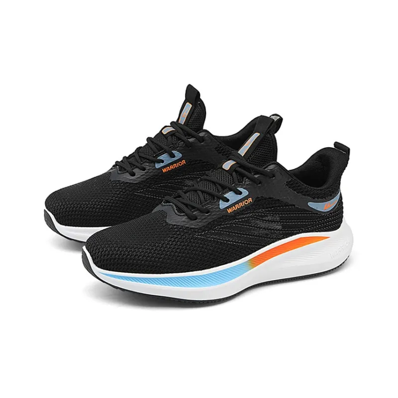 Warrior Breathable And Lightweight Low Top Casual Running Shoes Men's Blue White-17