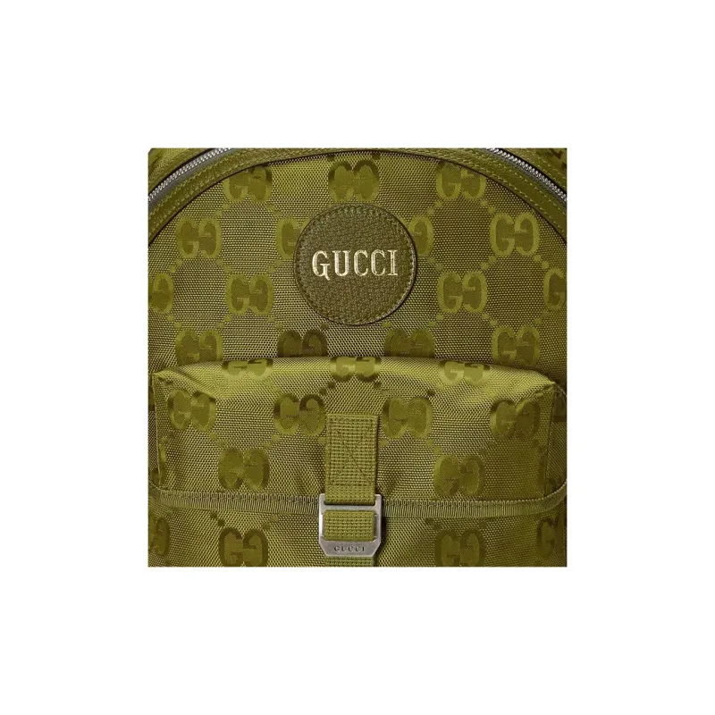 GUCCI Off The Grid Leather Detail Backpack Men's Green-8